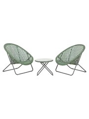 Pacific Green Outdoor Foldable Loungers Set - Image 6 of 6