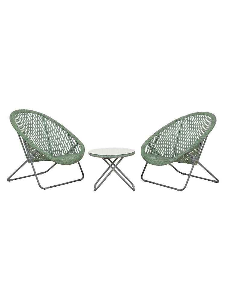 Pacific Green Outdoor Foldable Loungers Set - Image 6 of 6