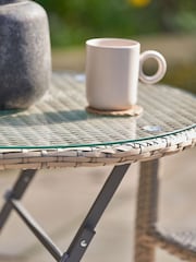 Pacific Grey Outdoor Stackable Bistro Set - Image 4 of 6