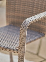 Pacific Grey Outdoor Stackable Bistro Set - Image 5 of 6