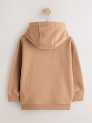 Tan Brown Skull Sign Off Hoodie (3-16yrs) - Image 2 of 4