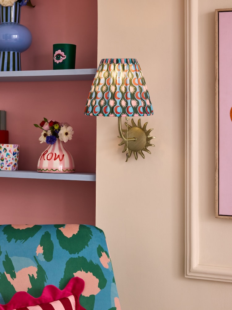 Eleanor Bowmer Brass Moon Wave Wall Light - Image 1 of 6 Eleanor Bowmer Brass Moon Wave Wall Light - Image 1 of 6