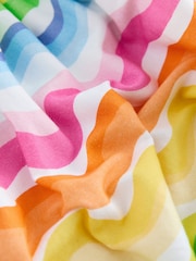 Little Bird by Jools Oliver Pastel Rainbow Wave Print Strappy Summer Dress - Image 3 of 6