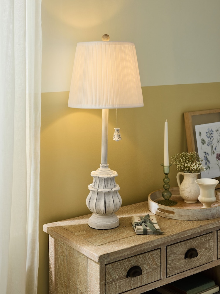 Shabby Chic by Rachel Ashwell® White Florence Table Lamp - Image 1 of 5