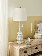 Shabby Chic by Rachel Ashwell® White Florence Table Lamp - Image 2 of 5