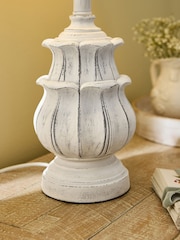 Shabby Chic by Rachel Ashwell® White Florence Table Lamp - Image 3 of 5