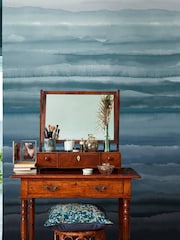 Clarissa Hulse Sapphire Strata Fixed Size Mural 2.5m x 4m - Image 1 of 3