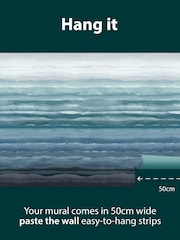 Clarissa Hulse Sapphire Strata Fixed Size Mural 2.5m x 4m - Image 2 of 3