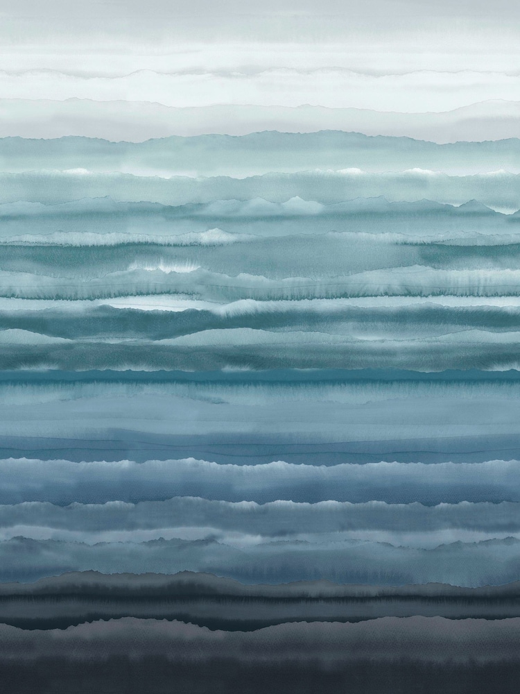 Clarissa Hulse Sapphire Strata Fixed Size Mural 2.5m x 4m - Image 3 of 3