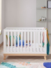 Babymore White Mona Mini Cot Bed - Image 2 of 4