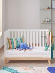 Babymore White Mona Mini Cot Bed - Image 3 of 4
