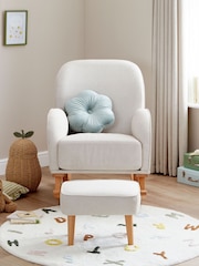 Babymore Cream Freya Nursing Chair with Stool - Image 2 of 6