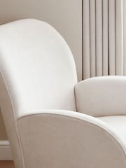 Babymore Cream Freya Nursing Chair with Stool - Image 3 of 6