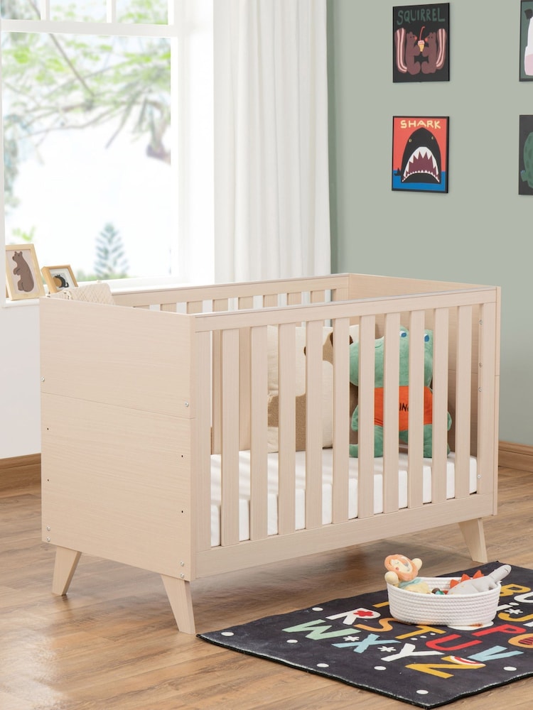 Babymore Natural Dante Mini Cot Bed - Image 1 of 6