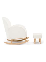 Babymore Off White Boucle Freya Nursing Chair with Stool - Image 6 of 6
