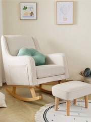 Babymore Ivory Ida Nursing Chair with Stool - Image 1 of 6
