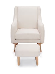 Babymore Ivory Ida Nursing Chair with Stool - Image 5 of 6