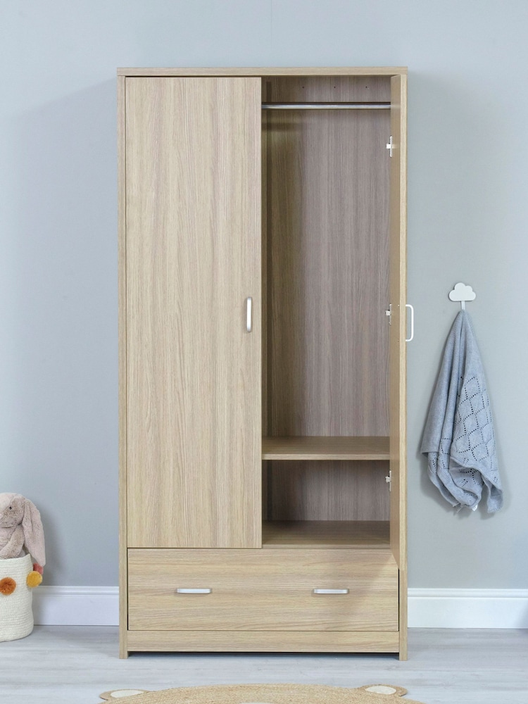 Babymore Oak Luno Veni Wardrobe - Image 3 of 3