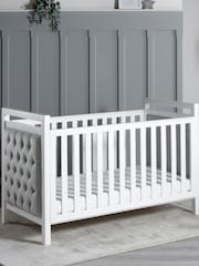 Babymore White Velvet Deluxe Cot Bed - Image 2 of 6