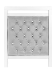 Babymore White Velvet Deluxe Cot Bed - Image 4 of 6