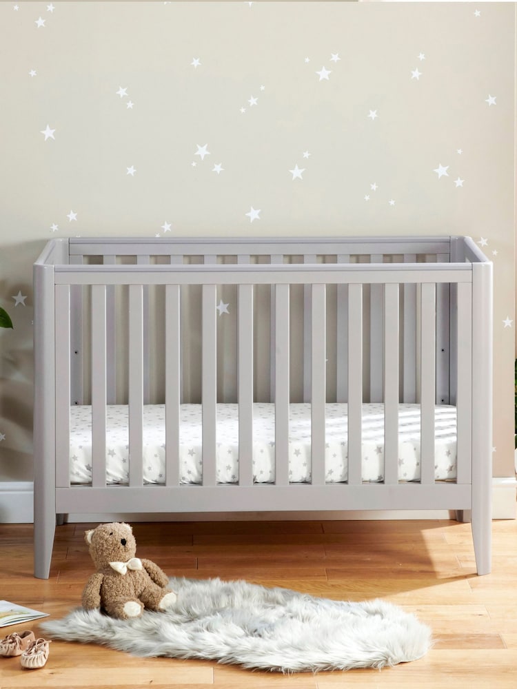Babymore Grey Iris Cot Bed - Image 2 of 4