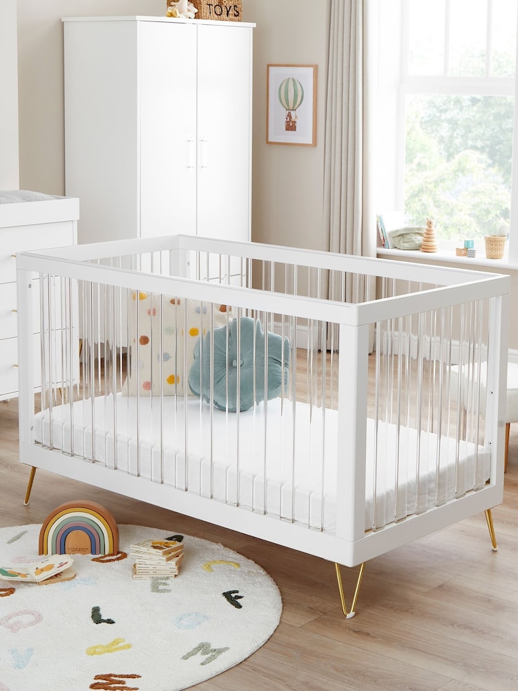 Babymore Acrylic Kimi XL Cot Bed - Image 1 of 5