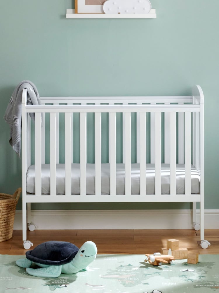 Babymore White Space Saver Cot - Image 2 of 5
