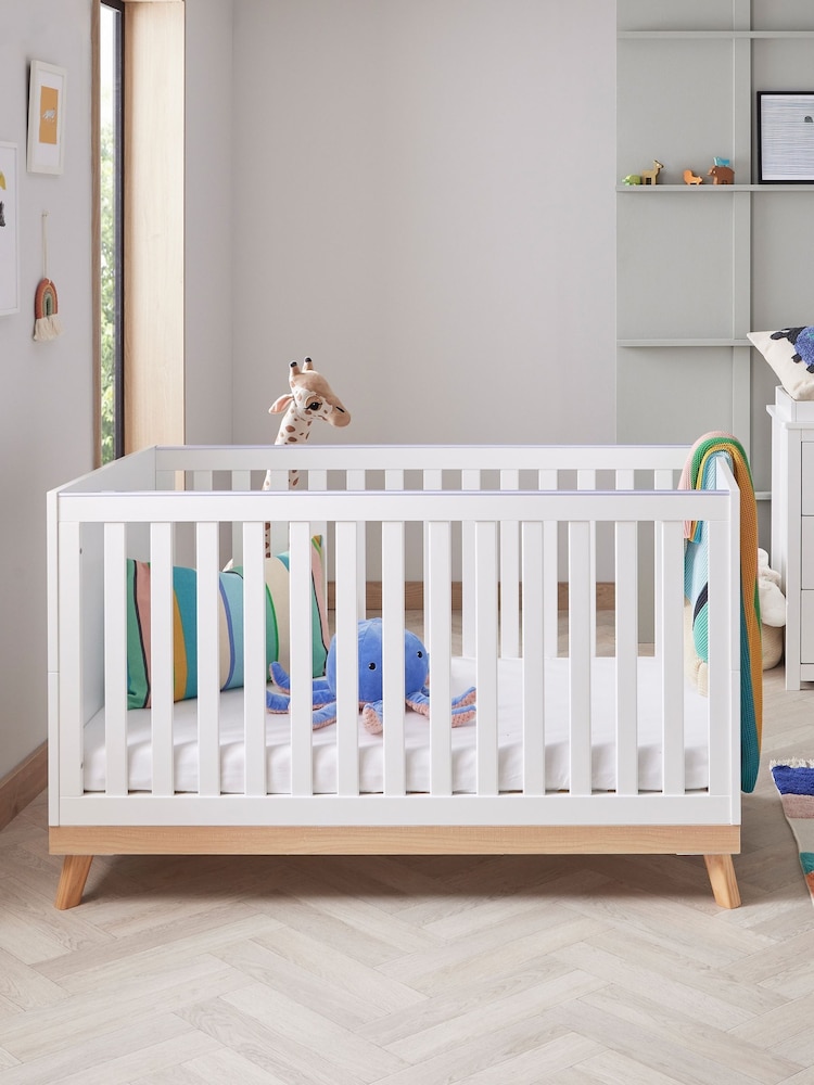 Babymore White Mona Cot Bed - Image 2 of 4
