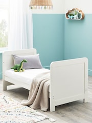Babymore White Wash Caro Mini Cot Bed - Image 3 of 4