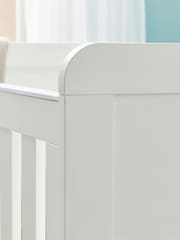 Babymore White Wash Caro Mini Cot Bed - Image 4 of 4