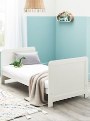 Babymore White Wash Caro Cot Bed - Image 3 of 4