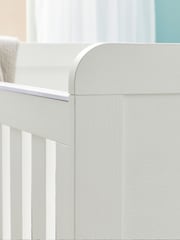 Babymore White Wash Caro Cot Bed - Image 4 of 4