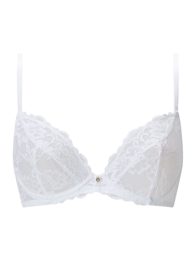 Ann Summers White Sexy Lace Non Padded Plunge Bra - Image 5 of 5