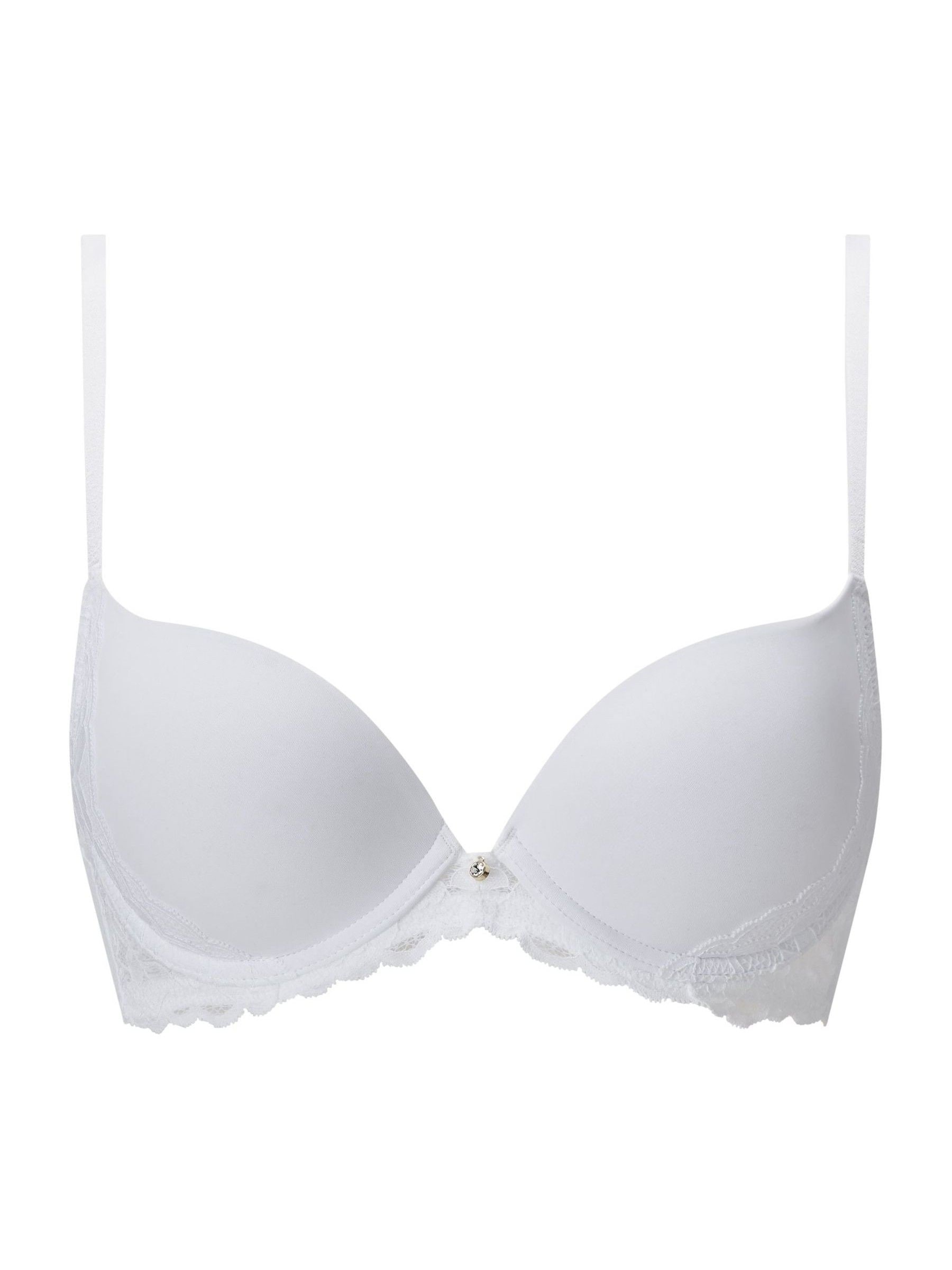 Buy Ann Summers White Plunge Sexy Lace Smoothing Plunge Bra from