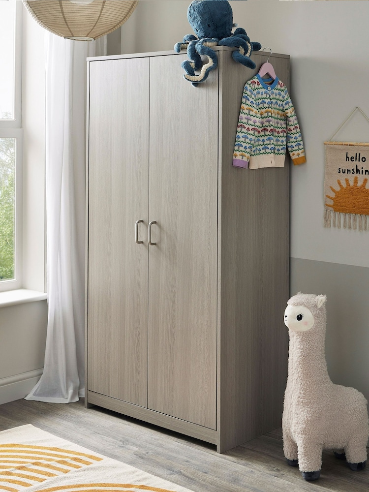Babymore Grey Wash Caro Wardrobe - Image 2 of 3