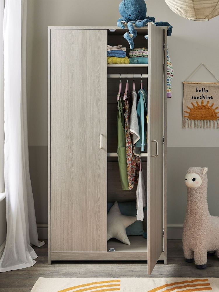 Babymore Grey Wash Caro Wardrobe - Image 3 of 3