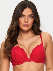 Ann Summers Red Padded Sexy Lace Boost Bra - Image 3 of 5
