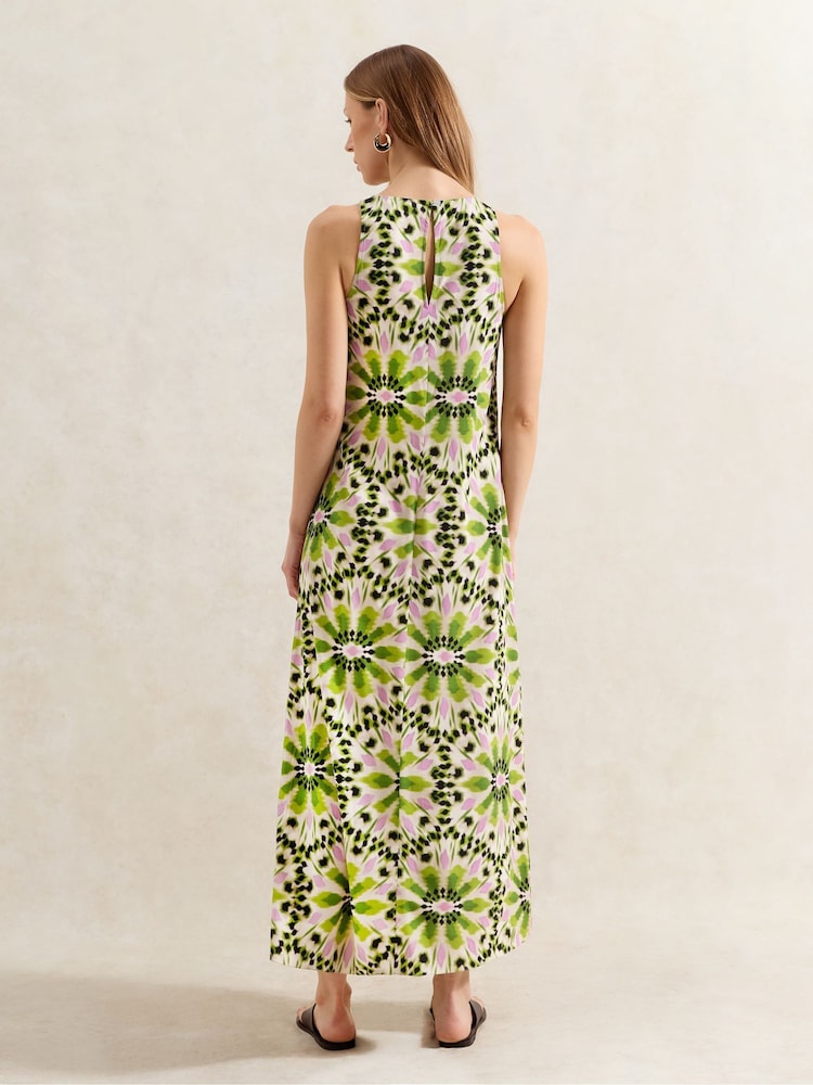 Ro&Zo Green Petite Mosaic Printed Dress - Image 3 of 3