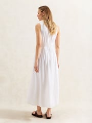 Ro&Zo White Petite Keyhole Front Midi Dress - Image 3 of 3
