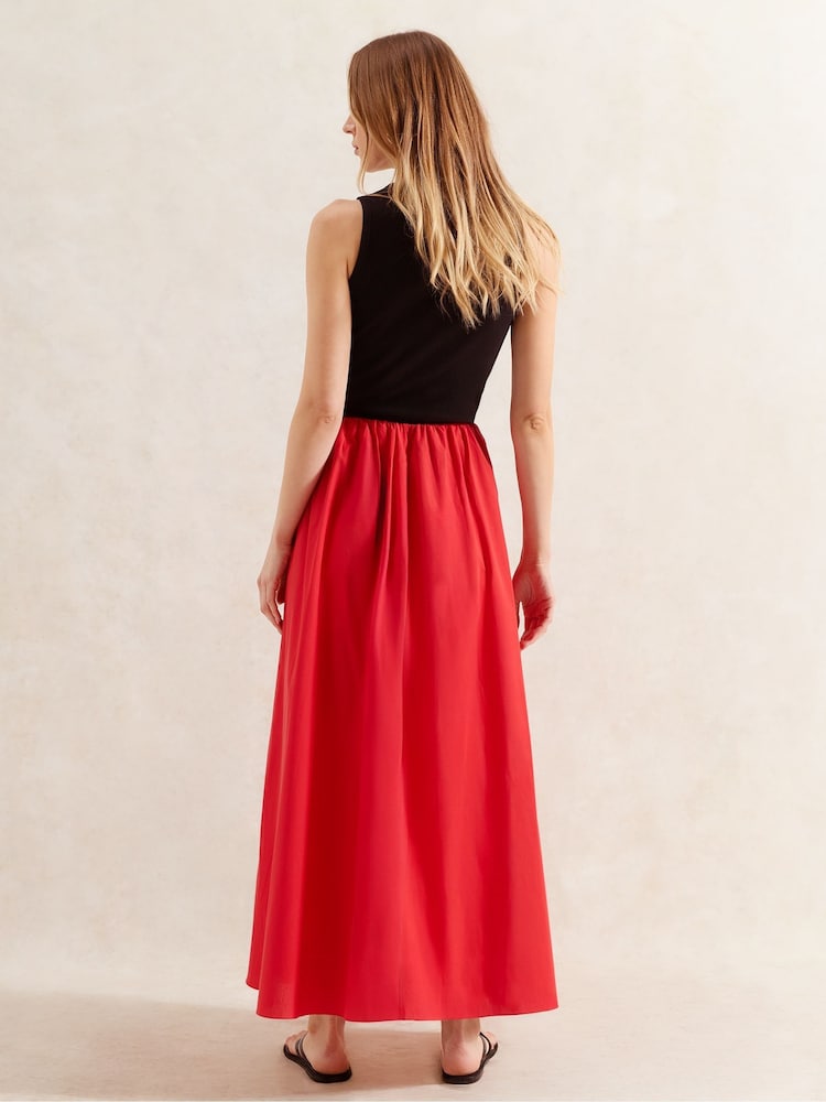 Ro&Zo - BLACK COTTON POPLIN SKIRT - Imagem 2 de 5