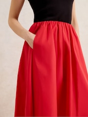 Ro&Zo - BLACK COTTON POPLIN SKIRT - Imagem 3 de 5