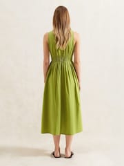 Ro&Zo Green Keyhole Front Midi Dress - Image 3 of 3