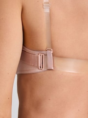 Hunkemöller Transparent Back Padded Underwired Nude Bra - Image 2 of 5