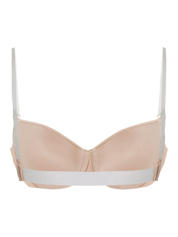 Hunkemöller Transparent Back Padded Underwired Nude Bra - Image 5 of 5