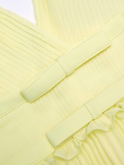 Self-Portrait Yellow Chiffon Midi Dres - Image 7 of 7