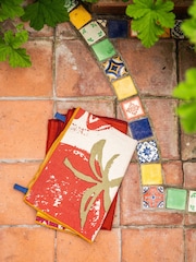 Purer Home X Eden Project Set of 2 Multi Tomatoes Double Oven Gloves & Tea Towel - Image 1 of 6
