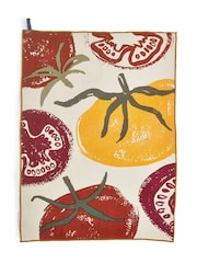 Purer Home X Eden Project Set of 2 Multi Tomatoes Double Oven Gloves & Tea Towel - Image 5 of 6