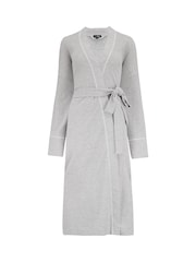 Pour Moi Grey Waffle Loungewear Gown - Image 3 of 4