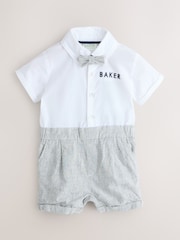 Baker by Ted Baker Textured Smart Romper - Image 1 of 5