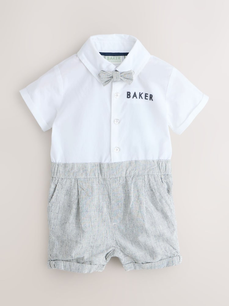 Baker by Ted Baker Textured Smart Romper - Image 1 of 5